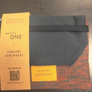 Delta One Someone Somewhere Travel Essentials First Class Amenity Kit Red/Blue